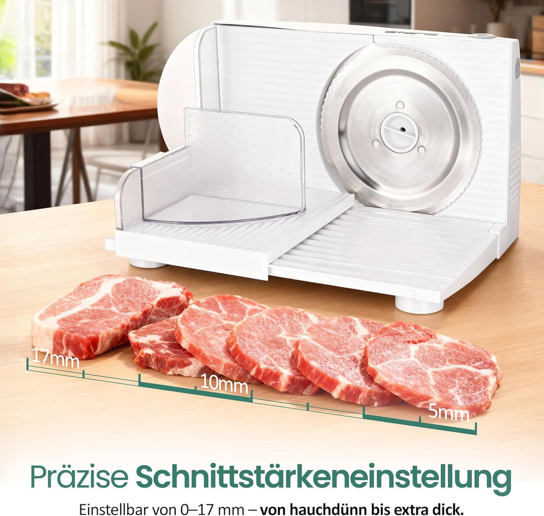 Emerio Allesschneider"Made in EU" MS-125000, Edelstahl Messereinheit in Deutschland produziert, eins