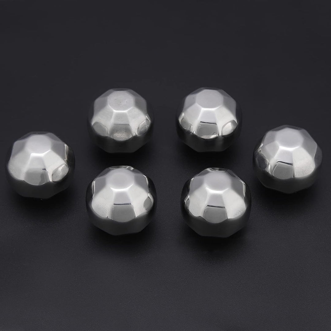 Edelstahl-Eiskugeln, wiederverwendbare Edelstahl-Whisky-Eiskugeln, Metall-Eiskugelwürfel, Getränkekü