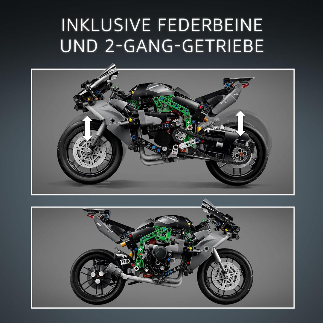 LEGO Technic Kawasaki Ninja H2R Motorrad, Geschenk für Kinder & Erwachsene zum Geburtstag, Dekoratio