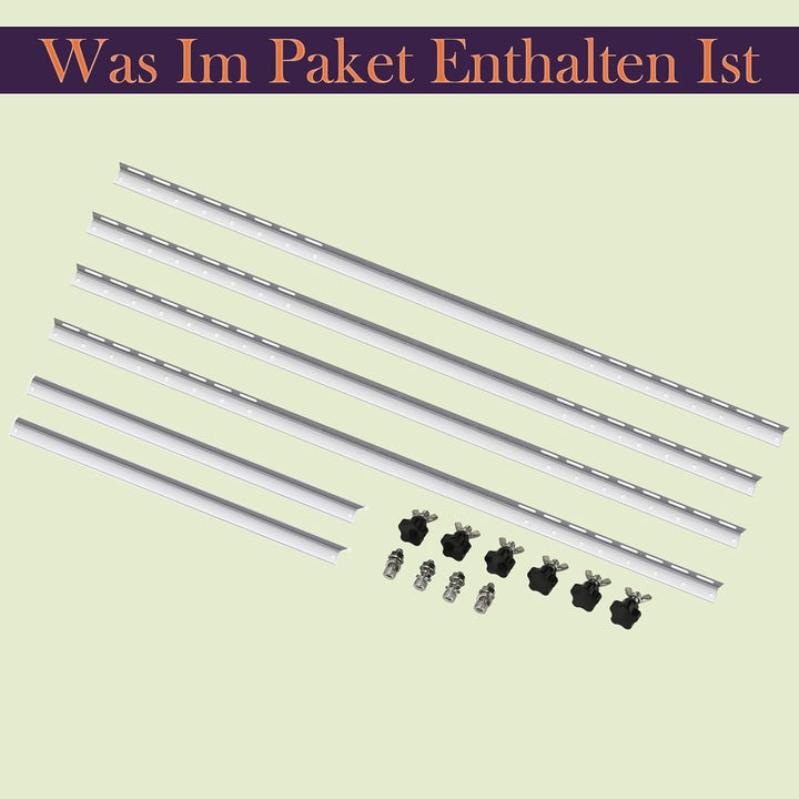 TEOV Befestigung Solarpanel Halterung Balkonkraftwerk 1305mm, Solarmodul Halterung Wandmontage für F