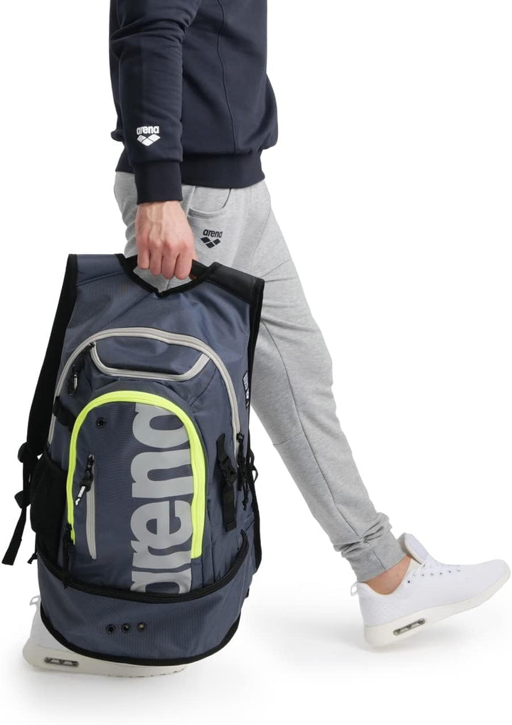 ARENA Unisex Fastpack 3.0 Rucksack (1er Pack) 40 L Navy-neon_yellow, 40 L Navy-neon_yellow