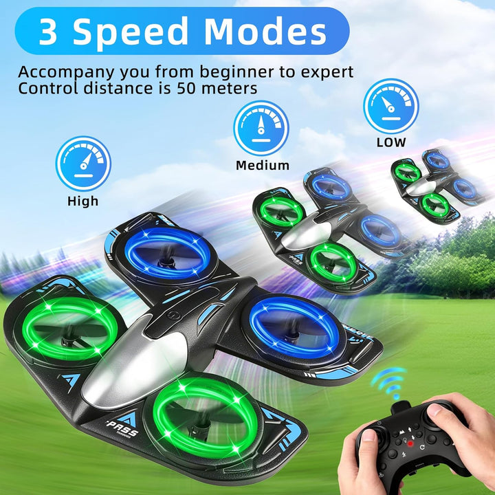 Mini Drohne,Schaumstoff RC Flugzeuge,RC Quadcopter mit LED-Licht, Drohne für Kinder,Quadrocopter mit