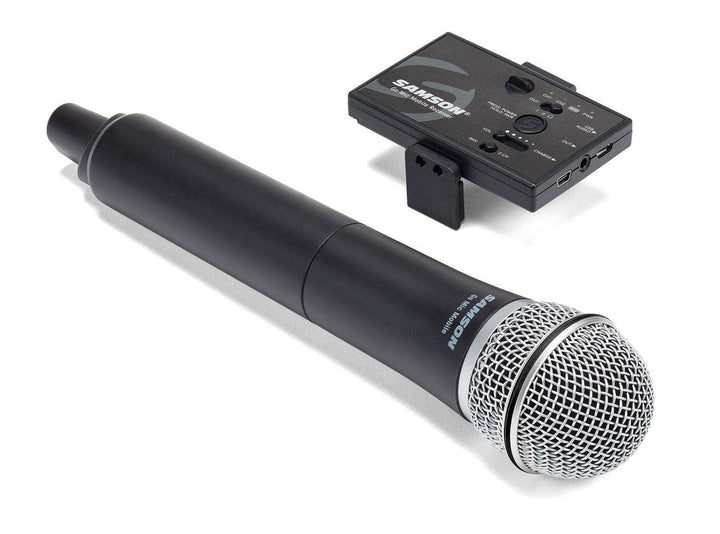 SAMSON Professional Handheld Wireless System for Mobile Video, schwarz Mikrofon und Empfänger, Mikro