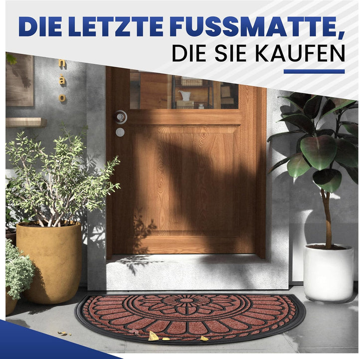 Mibao Fussmatte 60 x 90 cm, rutschfeste Eingangsmatte, strapazierfähige Fussmatte, Schmutzfangmatte