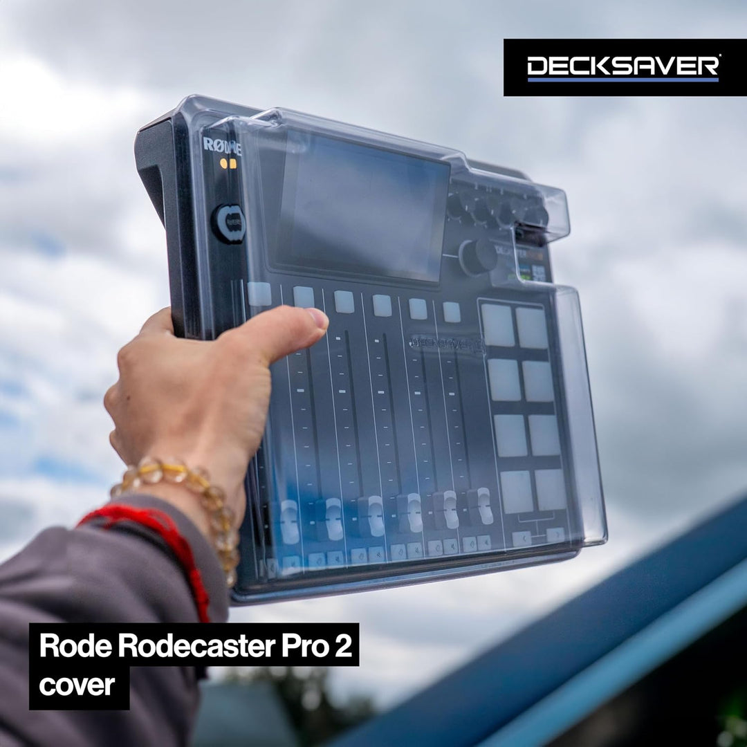 Decksaver Schutzhülle für Rodecaster Pro MK2 – Super-robuster Polycarbonat-Schutzdeckel in rauchfarb