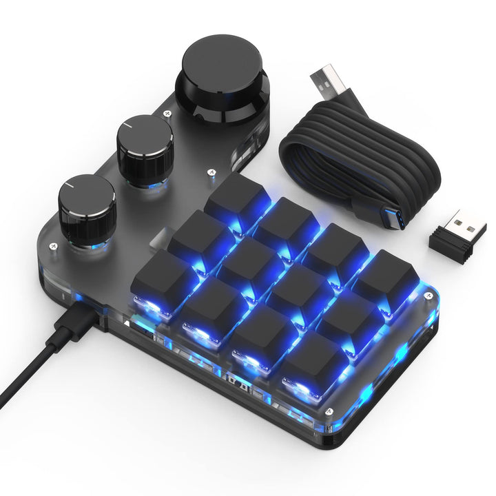 BRIMFORD Benutzerdefinierte Mini-Tastatur - Mechanisch, Hot-Swap-Tasten, RGB programmierbare für Mak