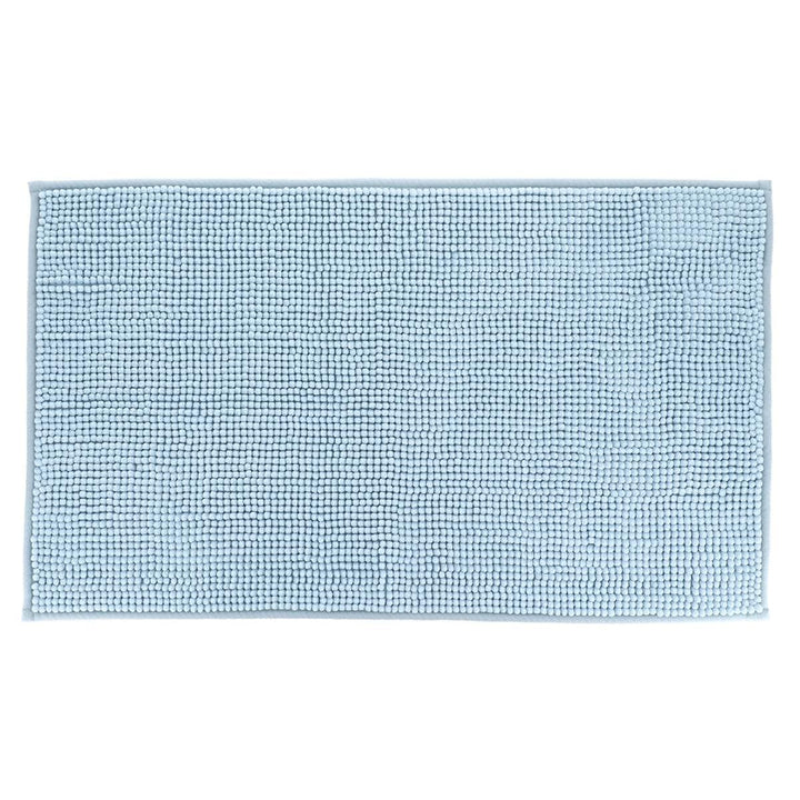 Tendance - Schlichter Mikrofaser-Ballteppich 45 x 75 cm – Hellblau – Badezimmerteppich