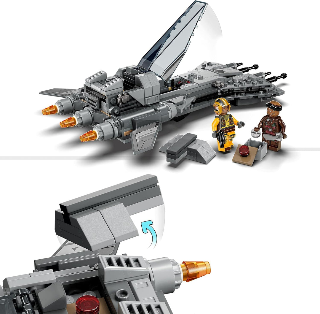 LEGO Star Wars Snubfighter der Piraten Set, The Mandalorian Staffel 3 Spielzeug zum Bauen mit Starfi