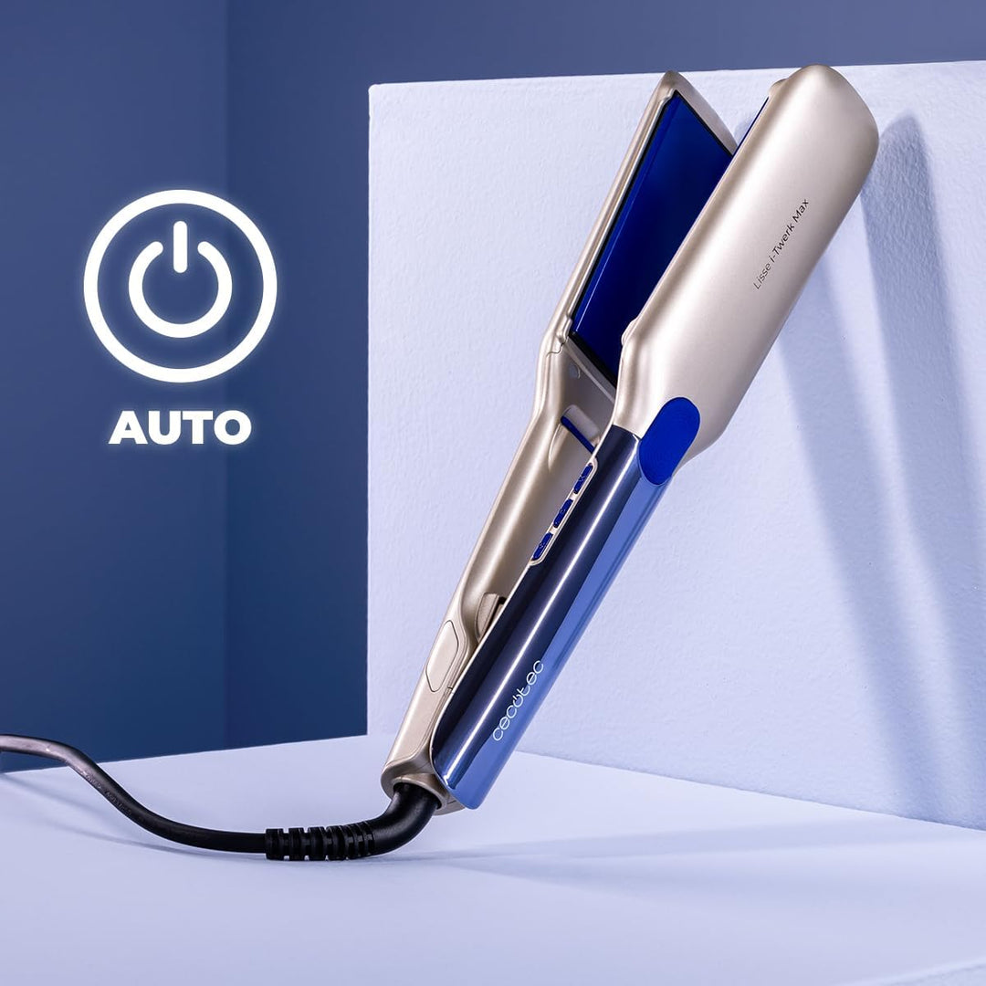 Cecotec Breites Glätteisen mit Kabel Lisse I-Twerk Max, 160-230 °C, Lisse i-Twerk Max