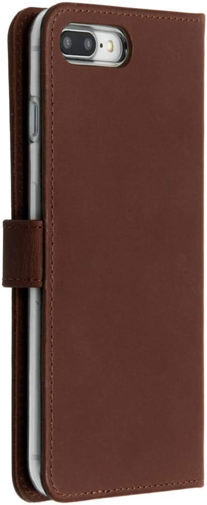 SELENCIA Bookcase Hülle kompatibel mit iPhone 8 Plus, iPhone 7 Plus – Era Leder Handytasche Side Fli