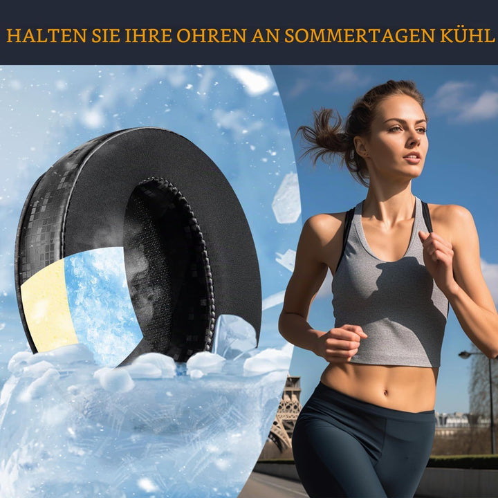 SOULWIT Kühlgel Ersatz Ersatzpolster Ohrpolster für Sennheiser HD 4.50BT/HD 4.50BTNC/HD4.50SE/HD4.40