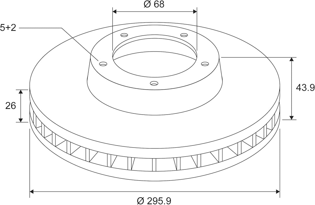 VALEO 197539 Bremsscheiben