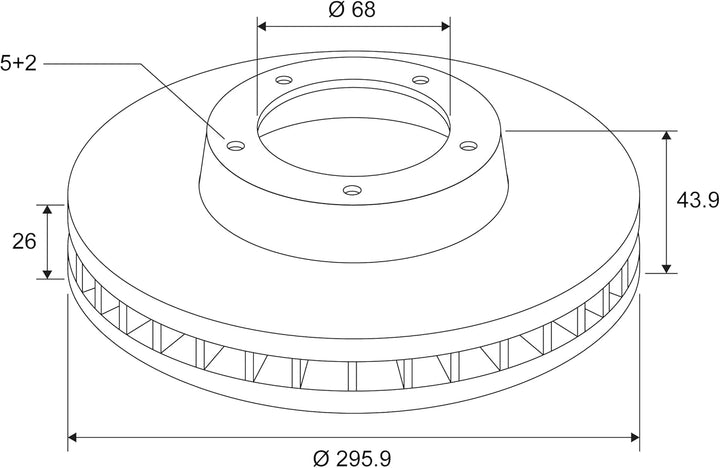 VALEO 197539 Bremsscheiben