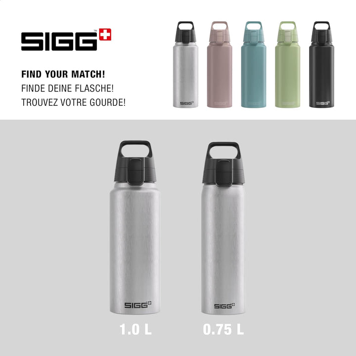 SIGG - Alu Trinkflasche - WMB ONE - Klimaneutral Zertifiziert - Für Kohlensäurehaltige Getränke Geei