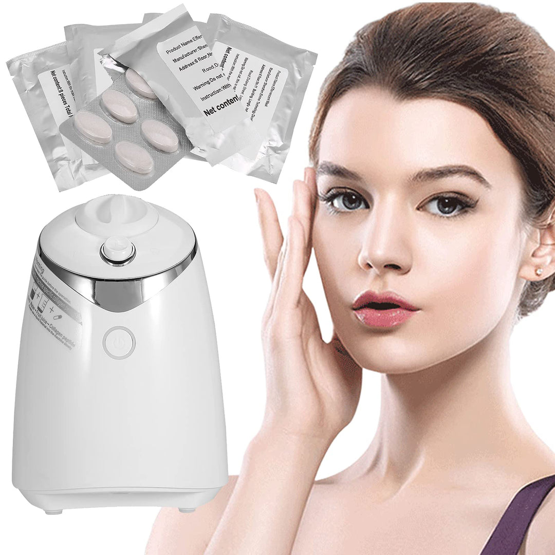 Face Mask Maker Machine mit 32 Stk. Kollagen, Face Mask Machine, Gesichtsbehandlung, DIY Natural Fru