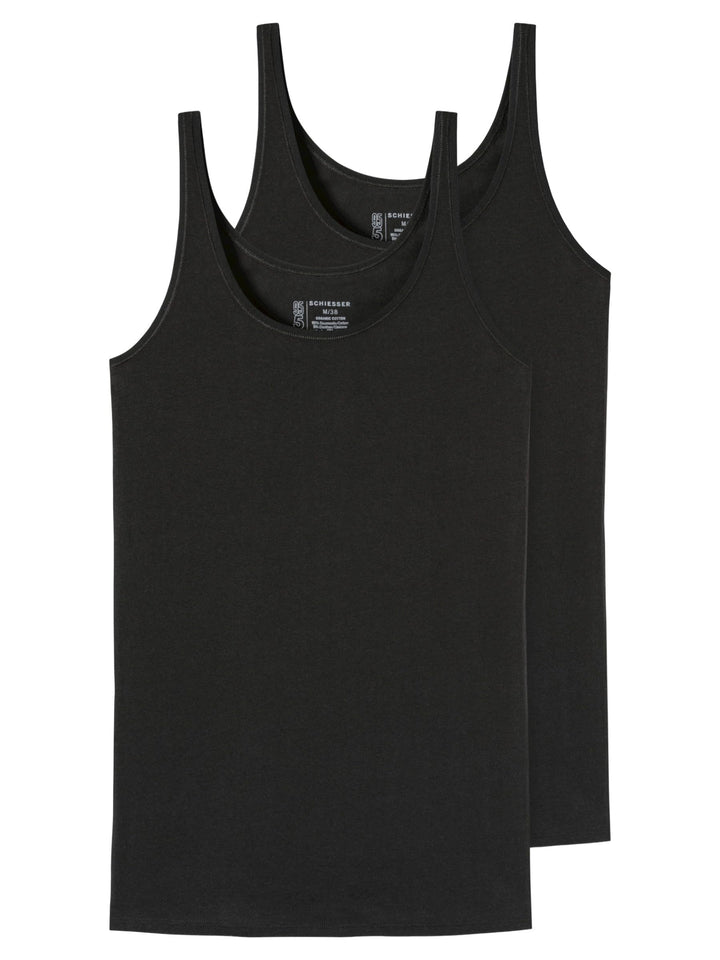Schiesser Damen Unterwäsche (2er Pack) 40 Schwarz_174389, 40 Schwarz_174389