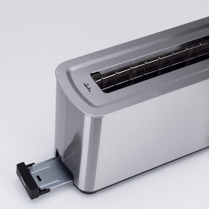 Jata TT1043 Breitschlitz-Toaster, Edelstahl, Grau Modern, Modern
