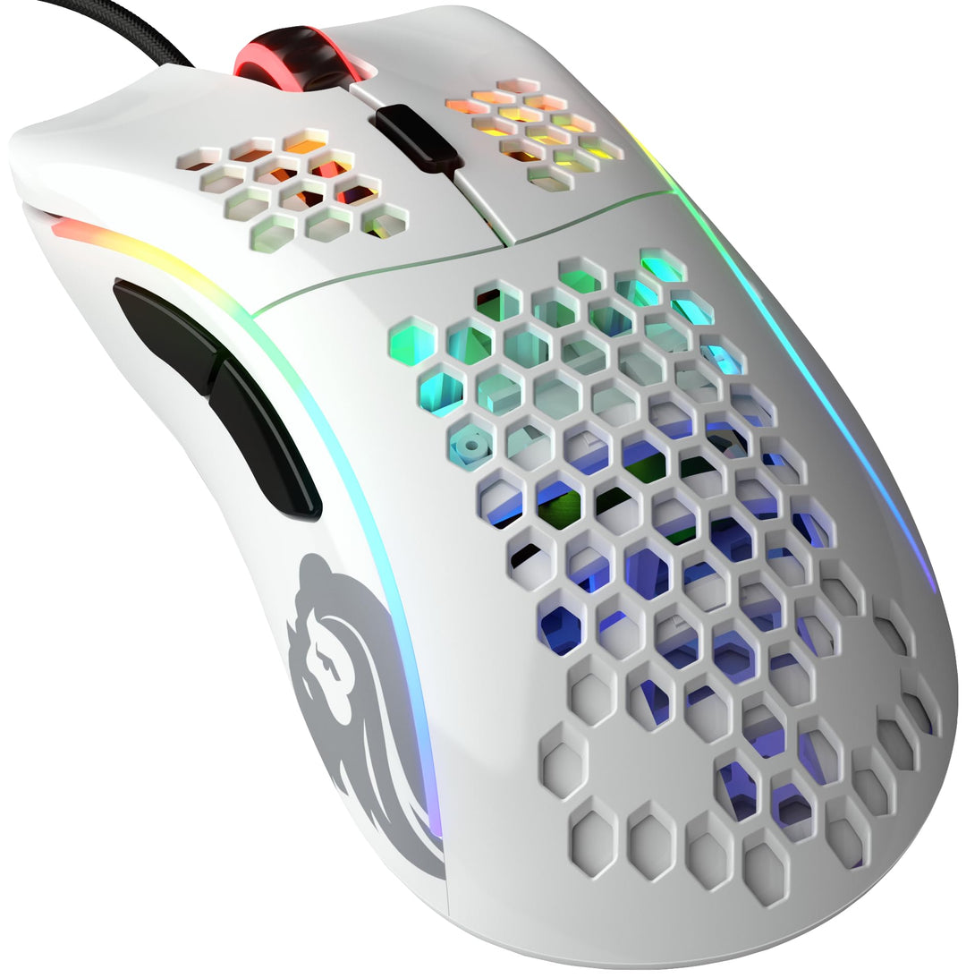 Glorious Gaming Model D Wired Gaming Mouse – superleichtes Wabendesign mit 68 g, RGB-Beleuchtung, er