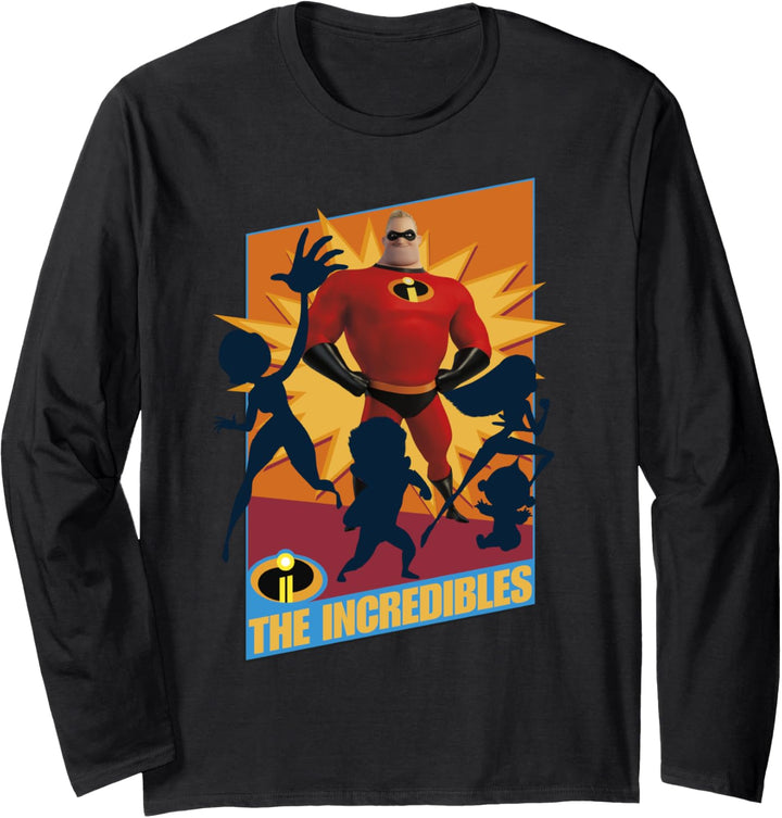 Disney Pixar Incredibles Bob Poster Langarmshirt