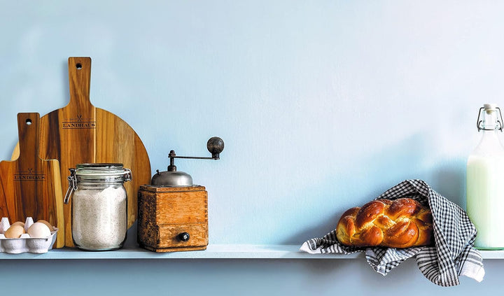 Tramontina Teakholz Servierbrett, Schneidebrett, 40 x 30 x 1,8 cm Runden, Runden