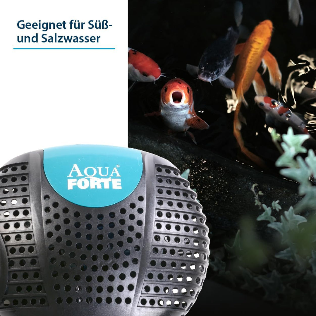 AquaForte O-10000 Plus, 85 Watt, max. Durchfluss 10 m3 pro Stunde, max. Förderhöhe 5 Meter, Kabellän