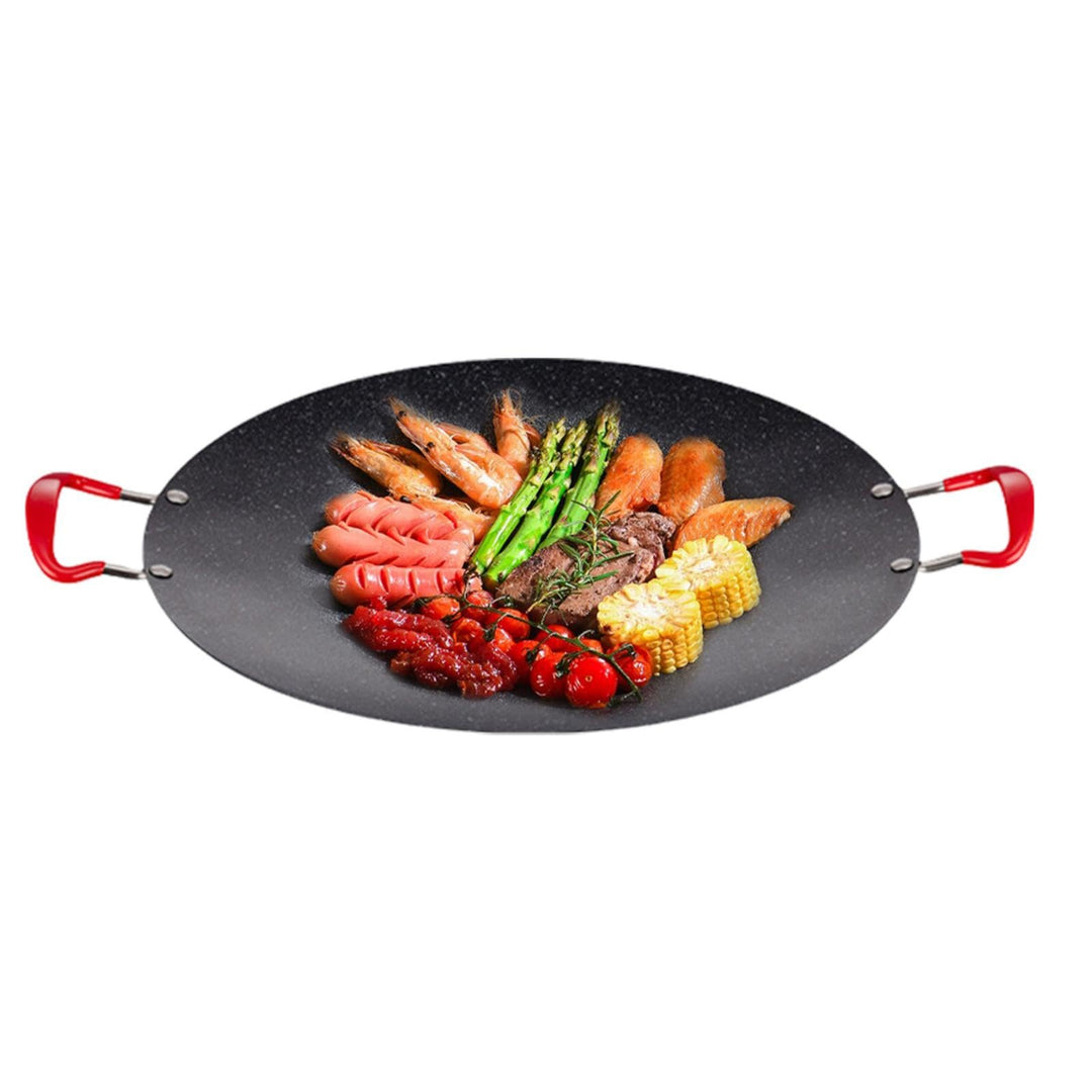 Herdplatte Grill - Tragbare Camping Herd Grill BBQ Pan | Indoor Koreanischer Grill, Antihaft-Griff K