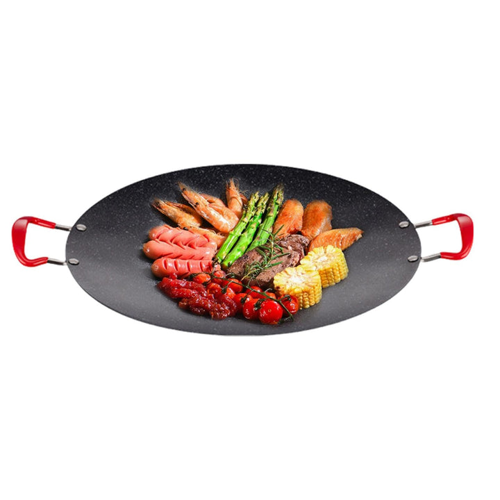 Herdplatte Grill - Tragbare Camping Herd Grill BBQ Pan | Indoor Koreanischer Grill, Antihaft-Griff K