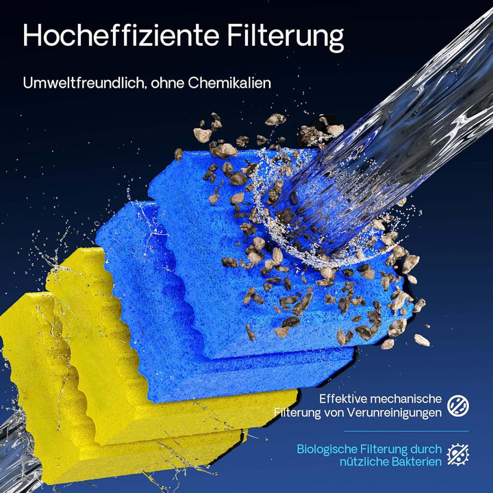 Ersatzteil für SunSun Bio-Teichfilter CBF-350B und CBF-550 Komplettset Filterschwämme