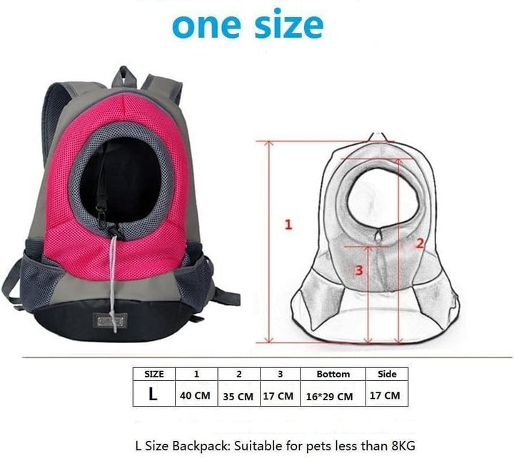 NHSUNRAY Haustier Rucksack Tragbarer Hundeträger Reise Haustiertaschen Verstellbare Haustiertasche R
