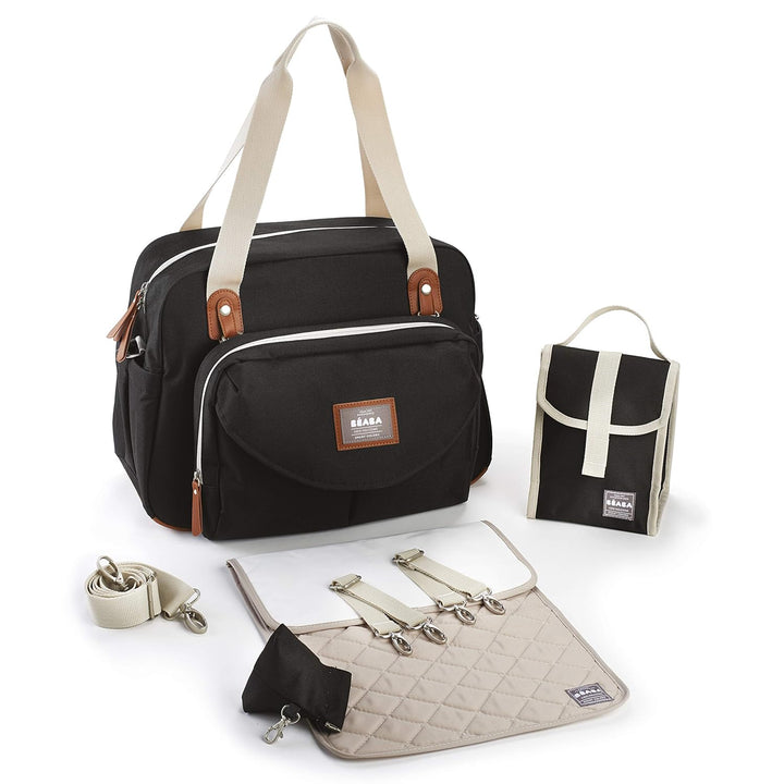 Béaba – Wickeltasche Genève II – Modulierbar, vielfältige Staumöglichkeiten – Vordertasche, Wickelun