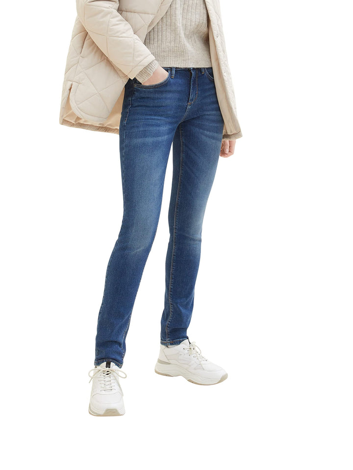 TOM TAILOR Damen Alexa Slim Jeans 26W / 32L 10281 - Mid Stone Wash Denim, 26W / 32L 10281 - Mid Ston