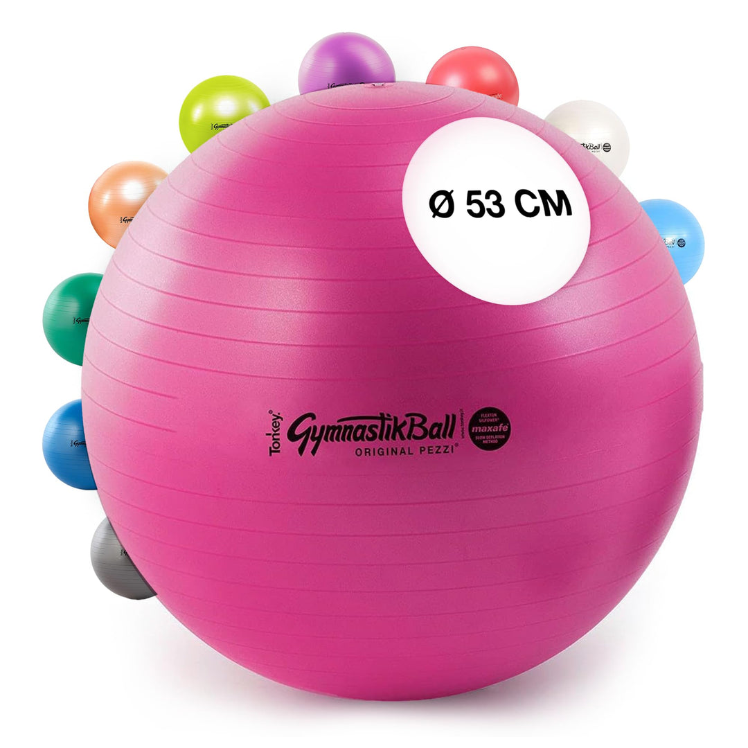 PEZZI Original Gymnastikball MAXAFE Ø 42 cm bis 75 cm Sitzball Gymnastik Sport Ball Büro Fitness Reh