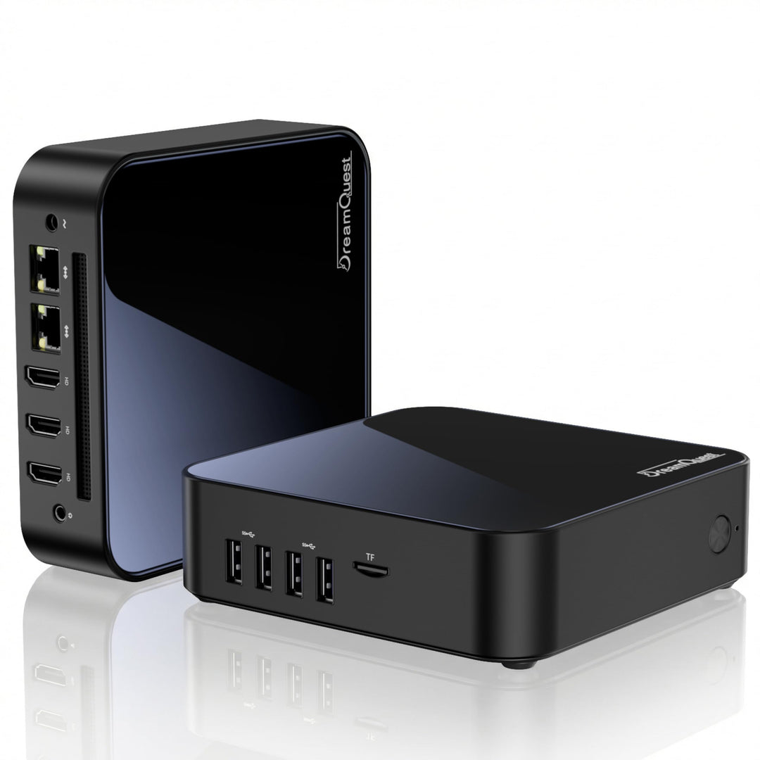 DreamQuest Mini PC Windows 11 Pro Intel 12.Gen N95 (bis zu 3,4 GHz) 12GB DDR5 RAM 512GB M.2 SSD Micr