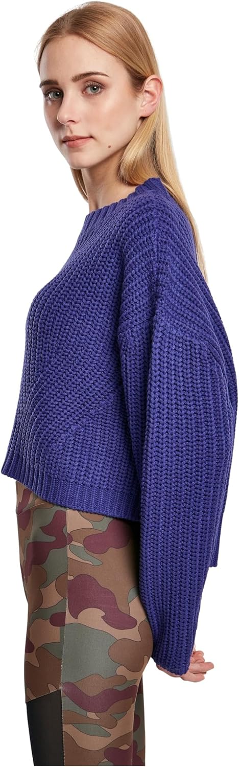 Urban Classics Damen Sweatshirt Ladies Wide Oversize Sweater Pullover für Frauen, in über 10 Farben