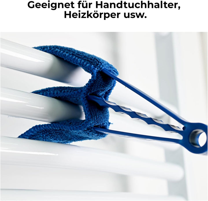 S'AFIELINA Blindstaubbürste, Handtuch-Heizkörper- und Rolladen-Reinigungsbürste, 2 Stück handwaschba