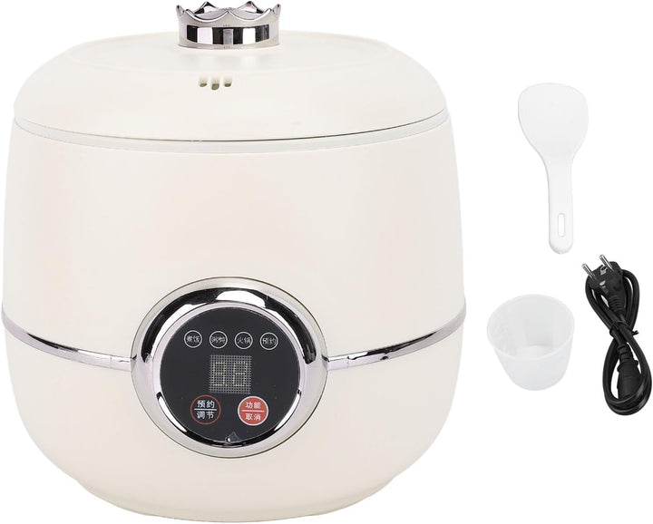 Mini Rice Cooker 1.6L - Multifunctional Kleiner Reiskornkocher, Digitaler Reiskocher mit Abnehmbarem