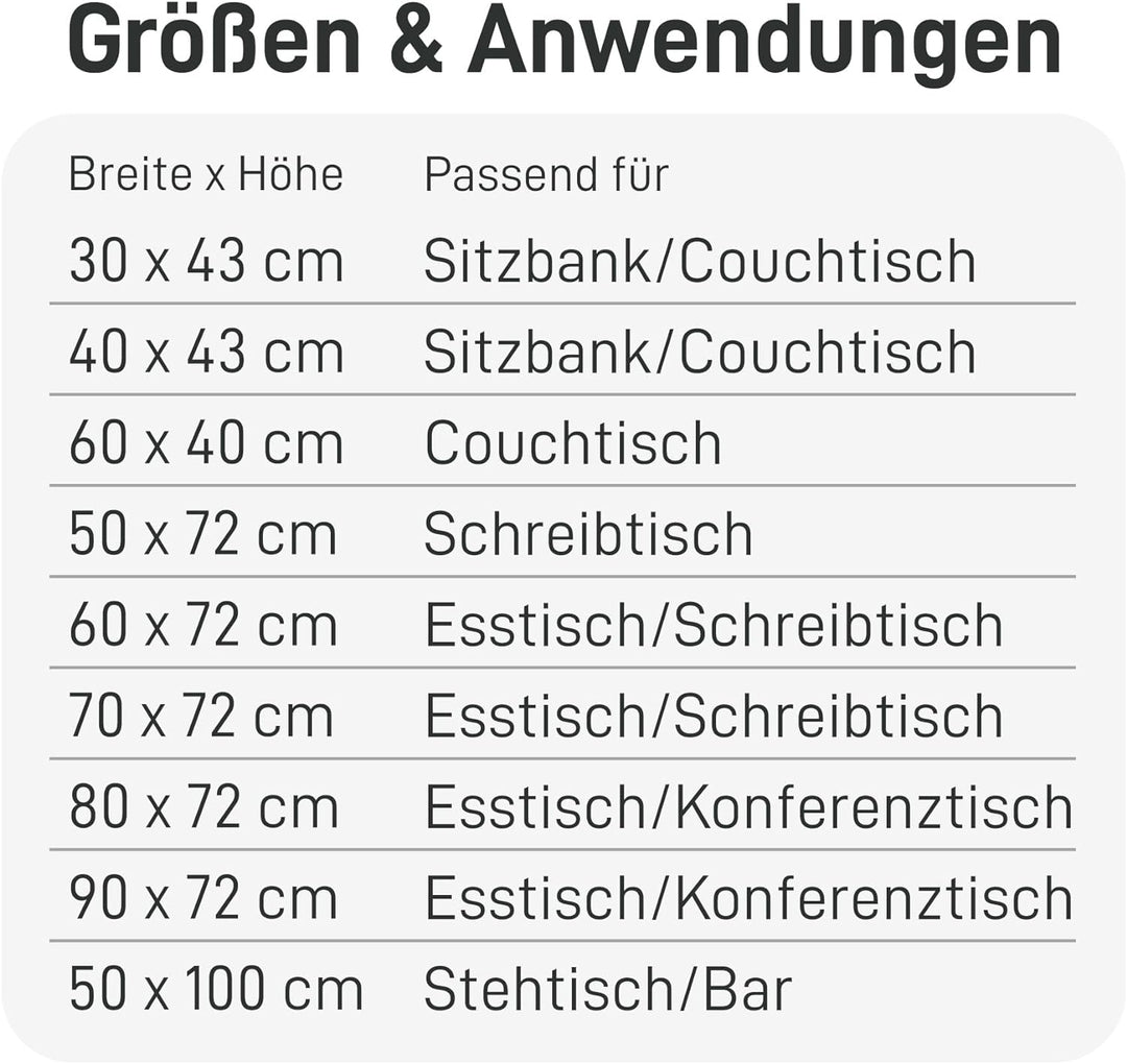Natural Goods Berlin 2X Tisch-Gestell RECHTECK Edel-Stahl | Einfache Montage | Tisch-Beine aus Metal