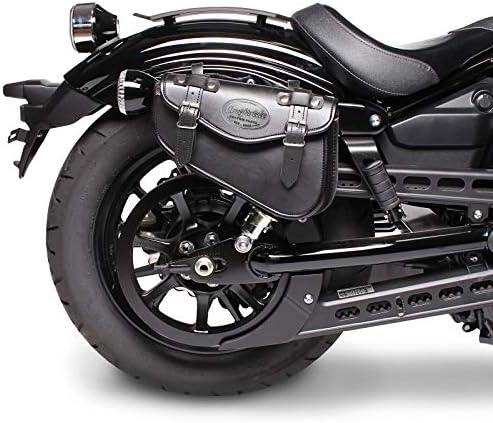 BS-Motoparts Satteltasche für Chopper/Custombike Iron Arizona Schwarz rechts CB40724