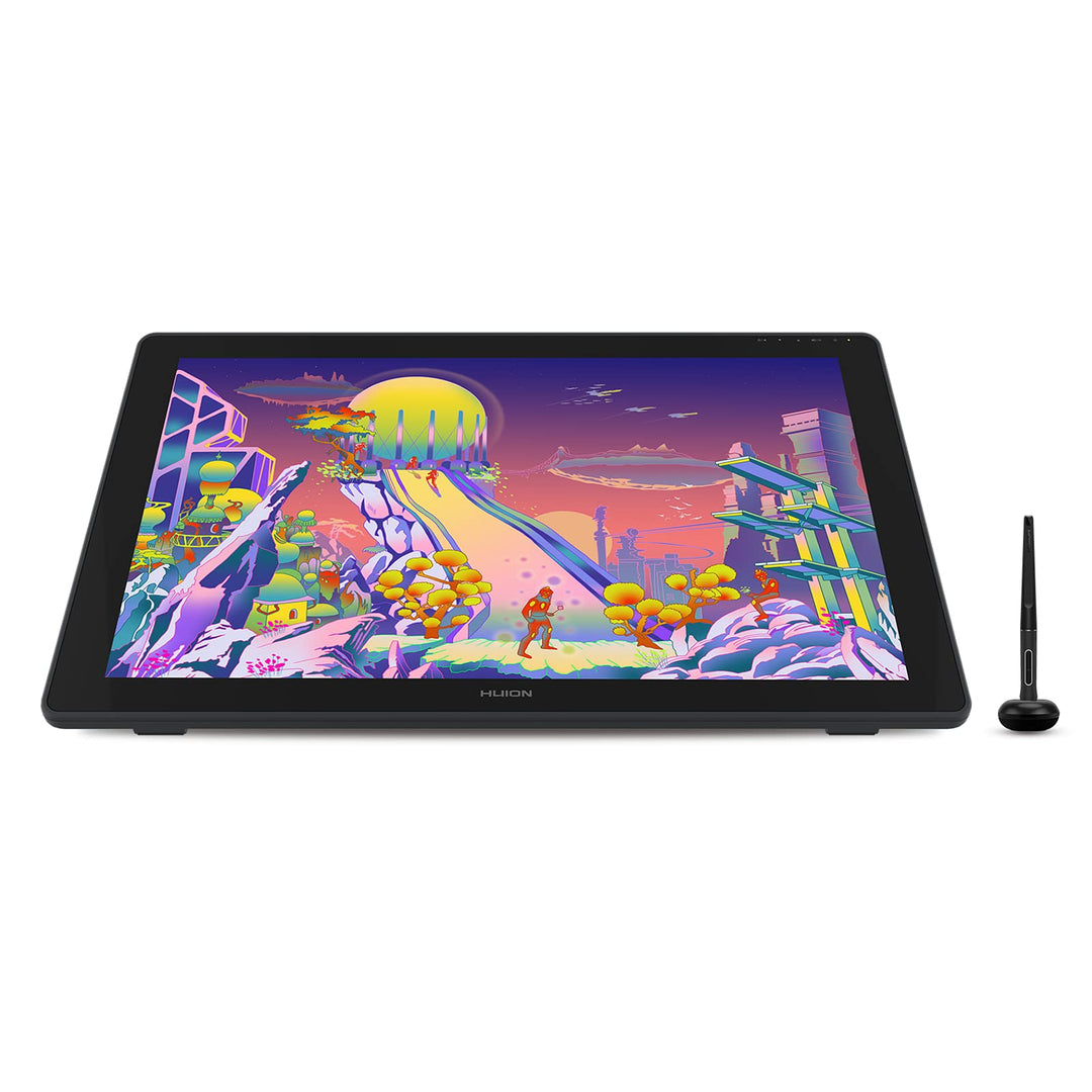 HUION Kamvas 24 Plus 2.5K QHD Grafiktablett mit Display, 140% sRGB Volllaminierter QD-Zeichnungsmoni