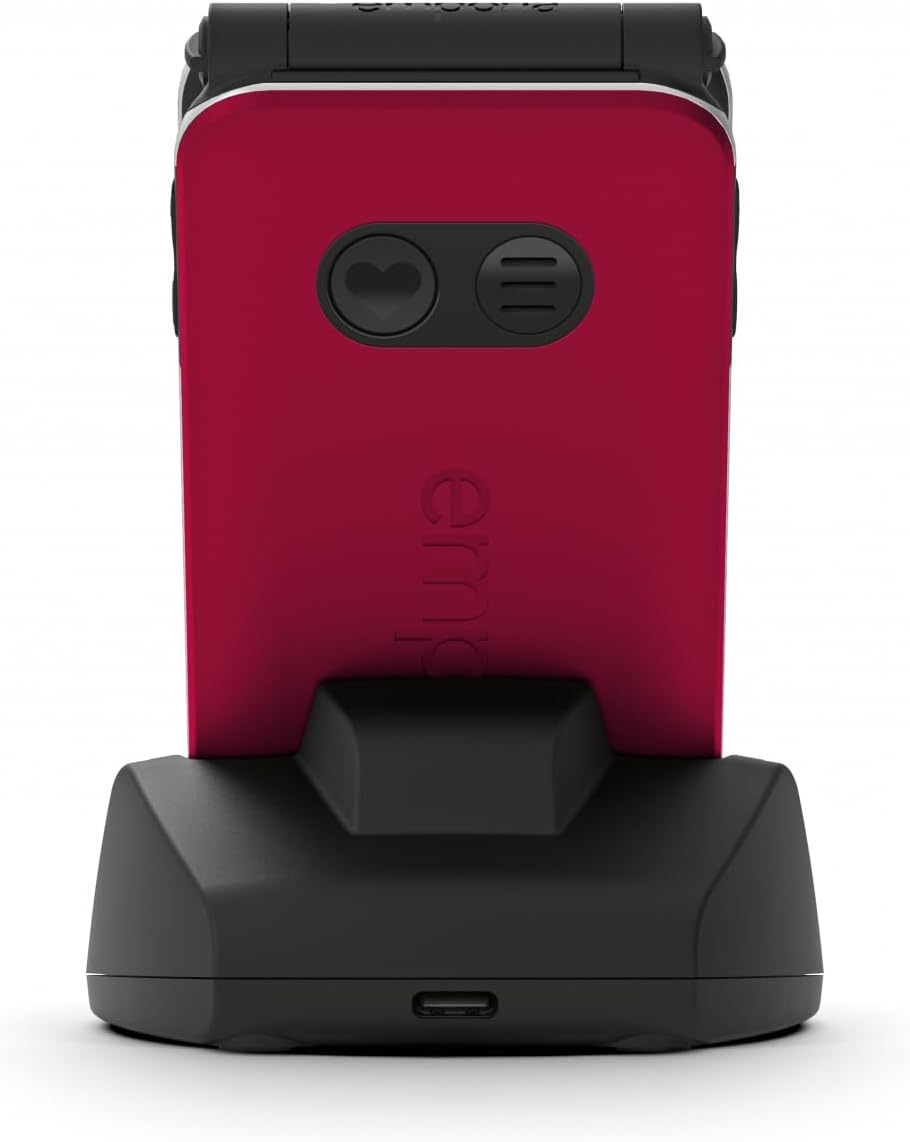 Emporia - JOY LTE - Big Button 4G FLIP Handy, ideal für ältere Menschen - Entsperrter, grosser 2,8-Z