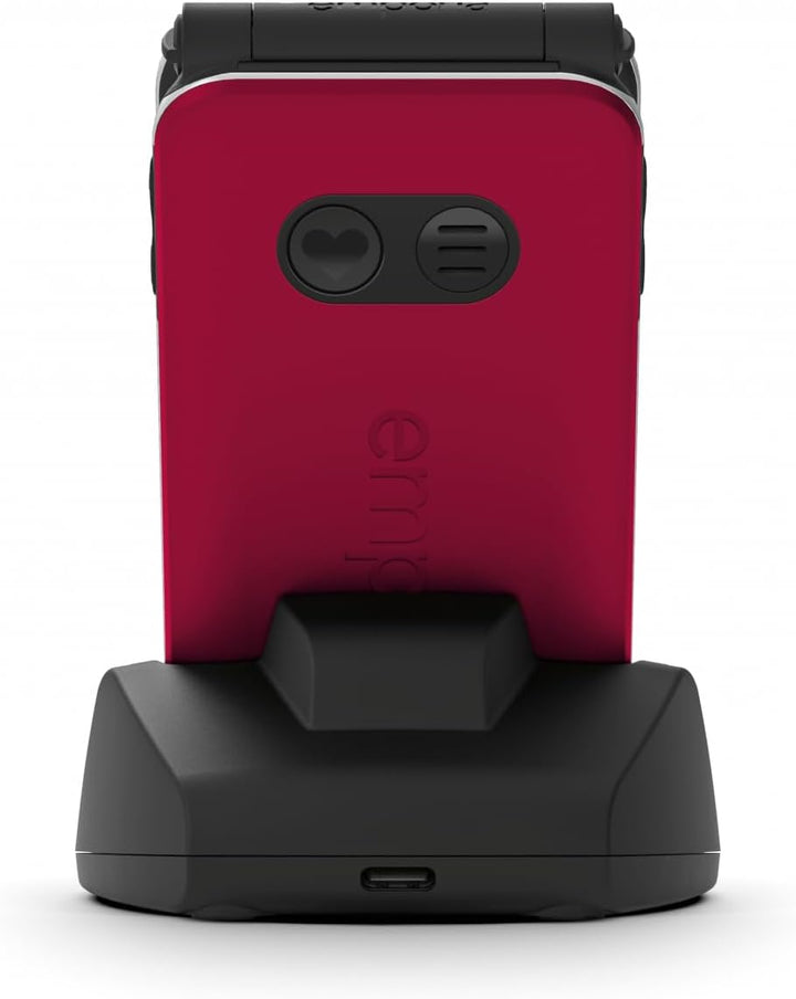 Emporia - JOY LTE - Big Button 4G FLIP Handy, ideal für ältere Menschen - Entsperrter, grosser 2,8-Z