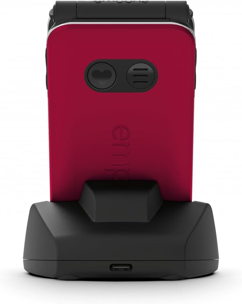 Emporia - JOY LTE - Big Button 4G FLIP Handy, ideal für ältere Menschen - Entsperrter, grosser 2,8-Z