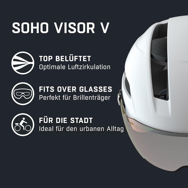 Alpina SOHO Visor V White MATT 52-56, 52-56