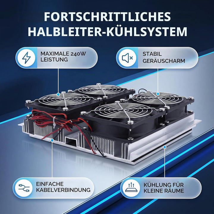 240W Hochleistungs-Halbleiter-Kühlungs-thermoelektrischer Peltier-Kühlplatten-Kühler mit dem Fan, sc