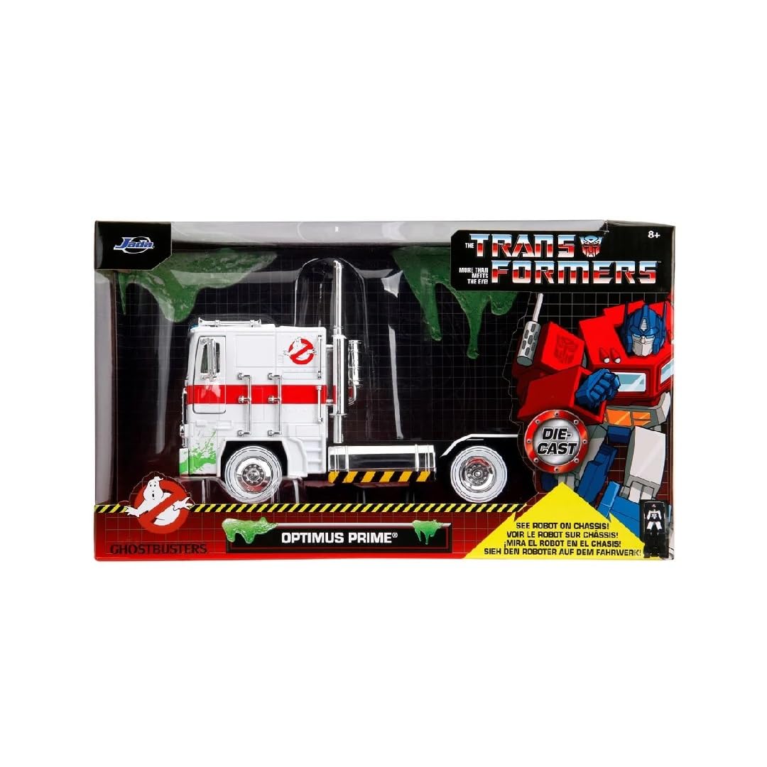 Jada - Transformers X Ghostbusters Big Rig W/Ecto-1 Graphics Die-Cast 1:32 /Toys