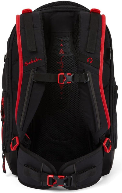 satch Match Schulrucksack Set 3tlg. mit Sporttasche und Schlamperbox Fire Phantom, Fire Phantom