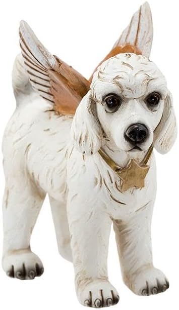 DRW Krippe des Geheimnisses der Hunde, 10 cm, aus Kunstharz, handbemalt, 7 Teile