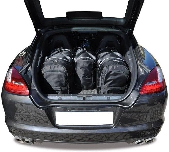 KJUST Kofferraumtaschen 4 STK kompatibel mit Porsche Panamera I (970) 2010-2016