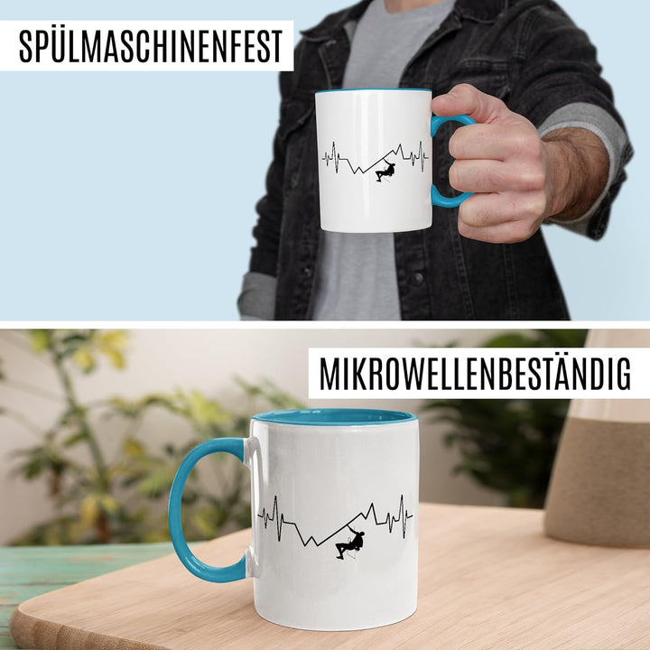 Tasse Klettern Geschenk Klettern, Kaffeetasse Berge Bergklettern Bouldern Outdoor Abenteuer, Geschen