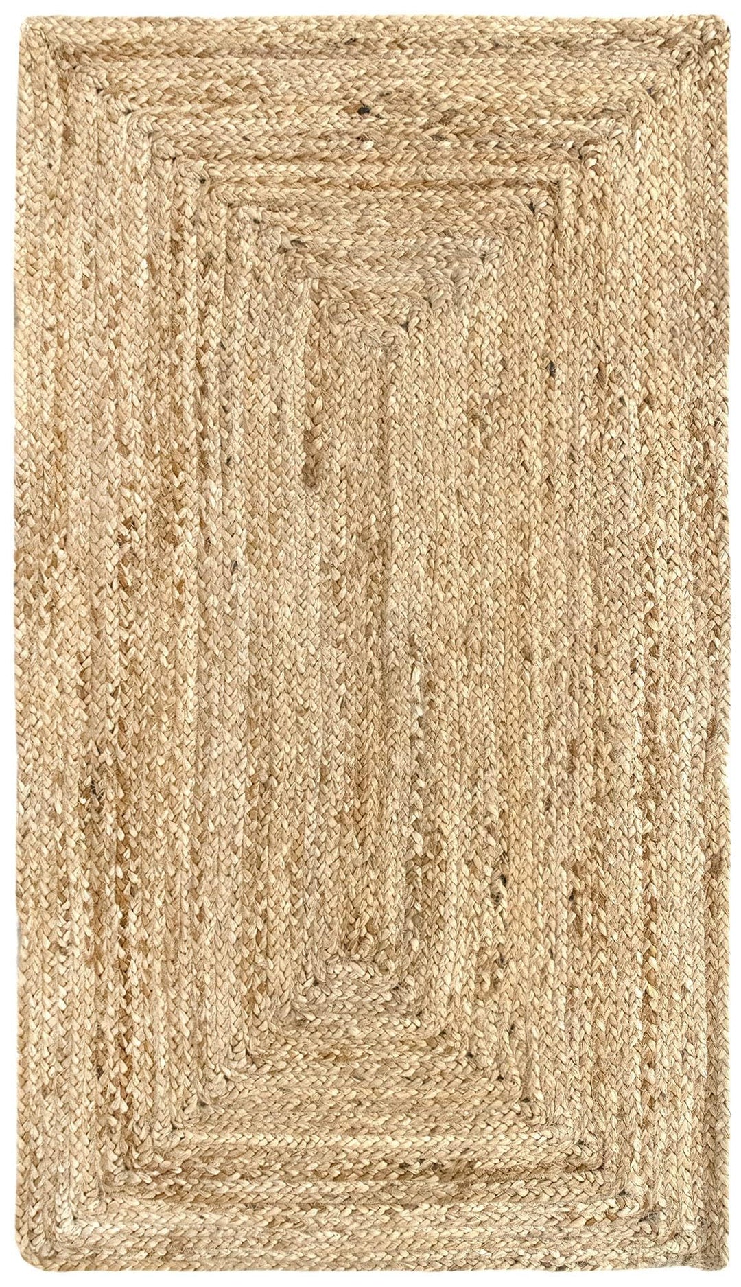 HAMID Jute Teppich, Alhambra Teppich Handgewebt 100% Naturfaser de Jute, Wohnzimmer, Schlafzimmer, F
